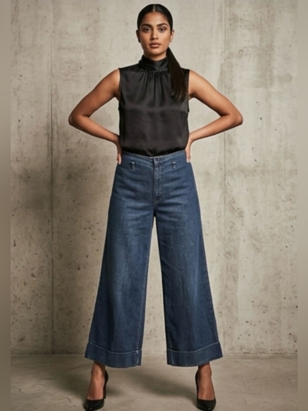 Y2K 90s Vintage Calvin Klein Jeans High Rise Cropped Denim Women’s Sz 14